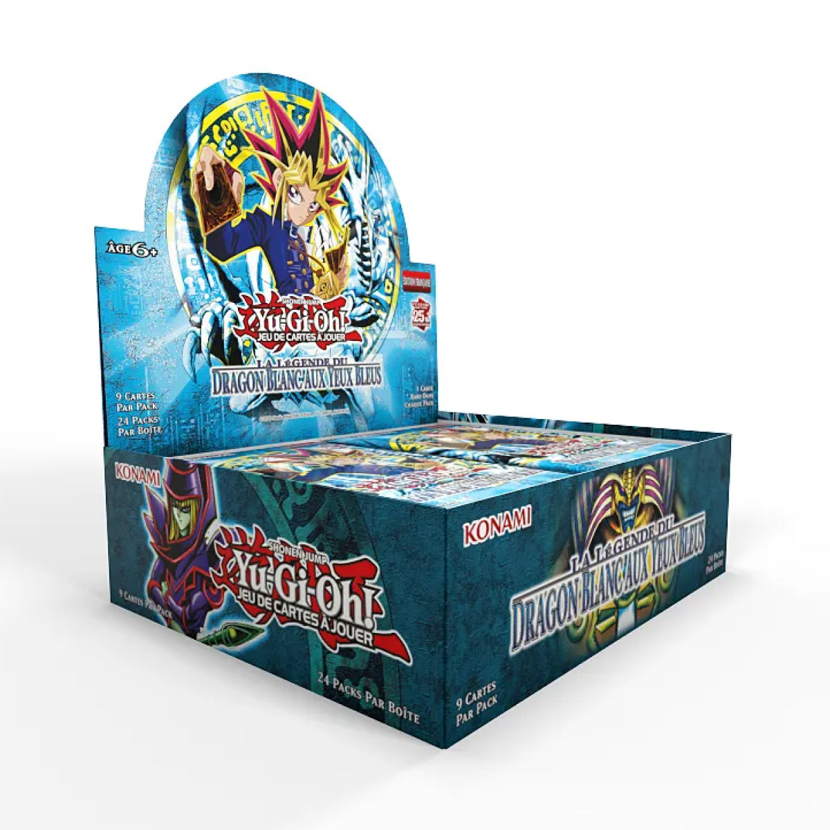 Yu-Gi-Oh! – Display La Légende du Dragon Blanc aux Yeux Bleus 25 ans - En Français