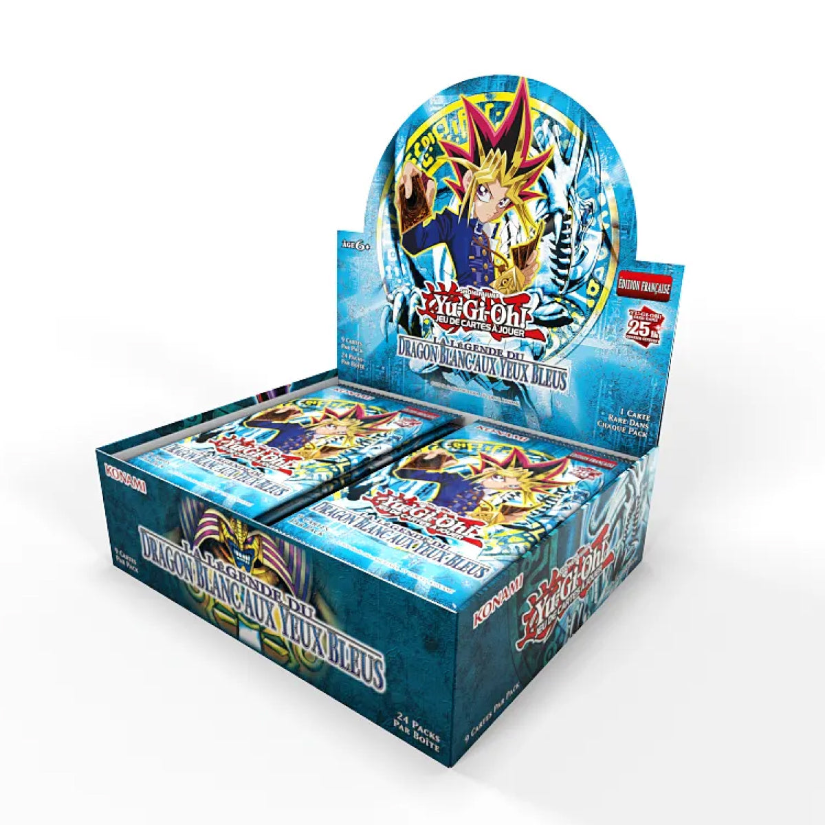 Yu-Gi-Oh! – Display La Légende du Dragon Blanc aux Yeux Bleus 25 ans - En Français