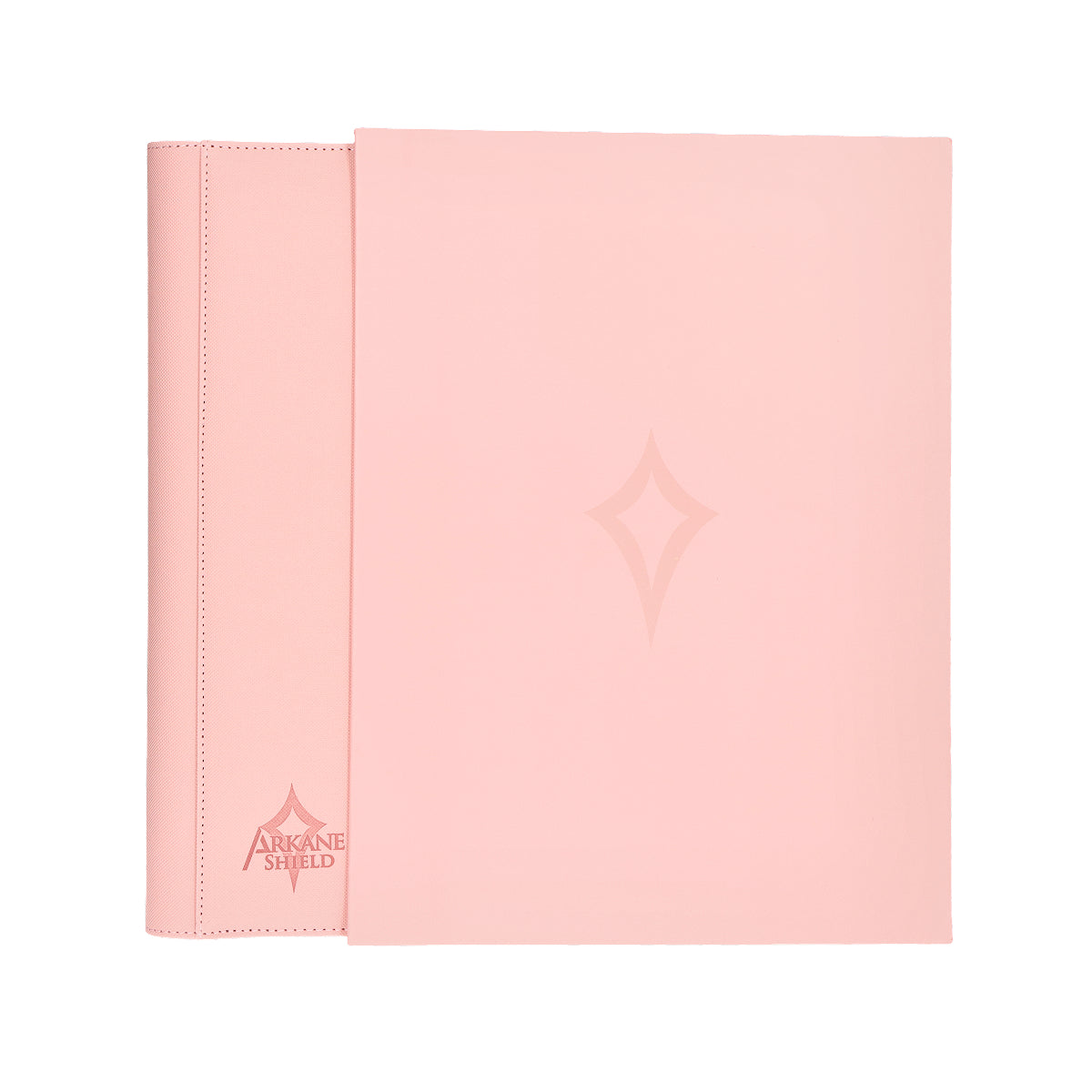 Classeur premium 360 cartes format 3x3 – Étui inclus - Rose - Arkane Shield
