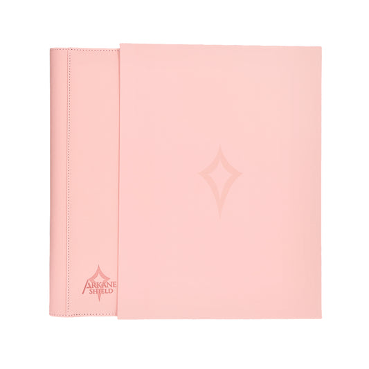 Classeur premium 360 cartes format 3x3 – Étui inclus - Rose - Arkane Shield
