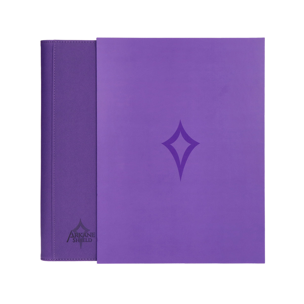 Classeur premium 360 cartes format 3x3 – Étui inclus - Mystic Purple - Arkane Shield