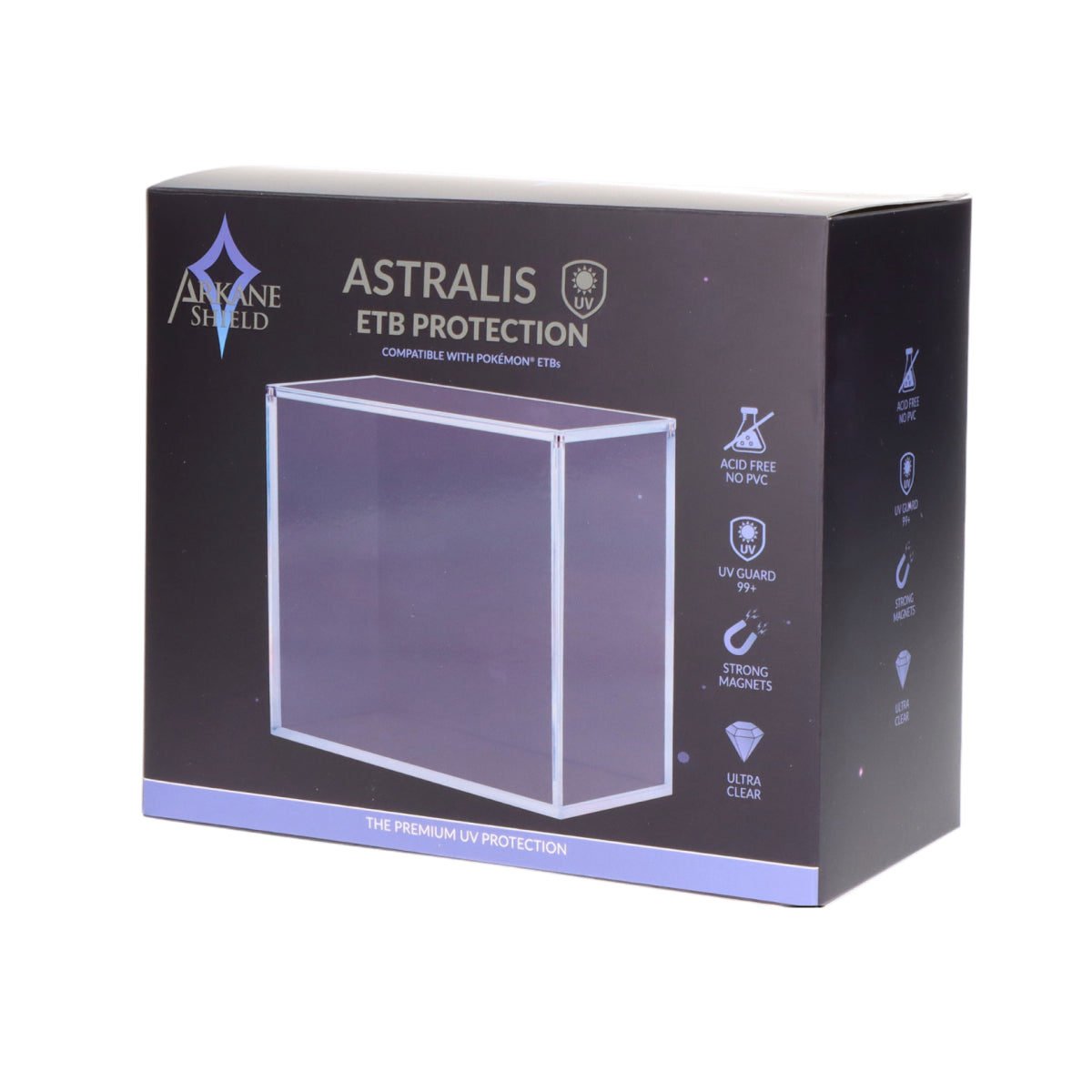 Protection Acrylique ETB Pokémon EU/US Anti UV - Arkane Shield
