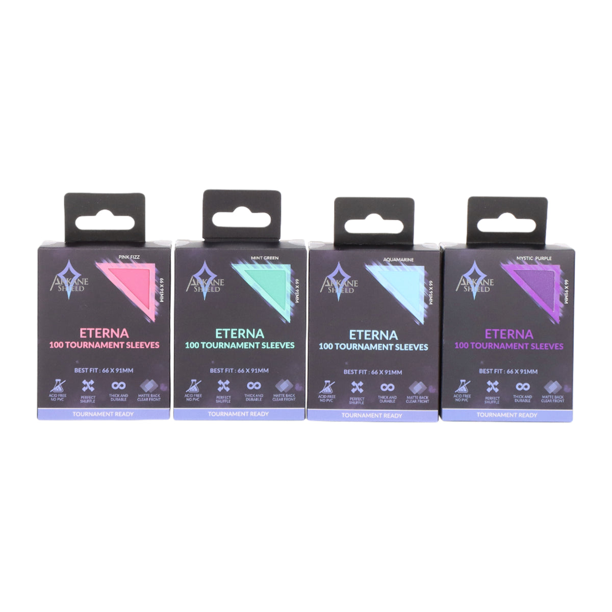 Tournament sleeves opaque 66x91 mm 100pcs - Arkane Shield