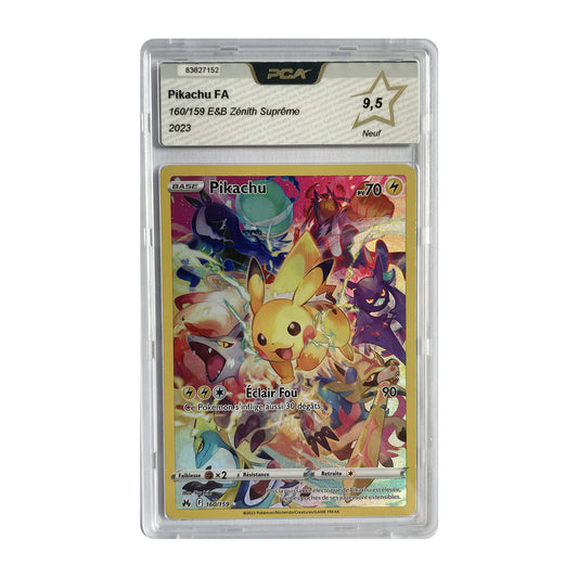 PCA 9.5 - Pikachu Zénith Suprême CRZ 160- Pokémon